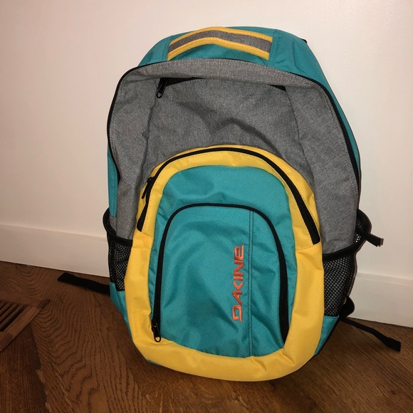 dakine yellow backpack